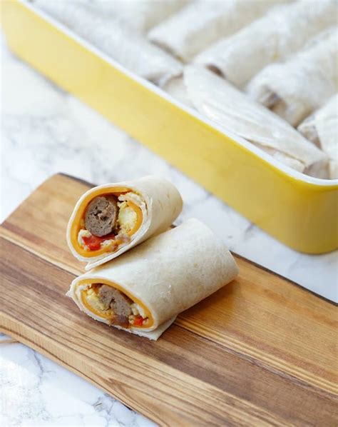 Make Ahead Breakfast Wraps You Can Freeze - Pretty Providence