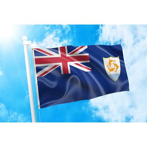 Anguilla Flag, National Flag of Countries,100% Polyester, High Quality ...