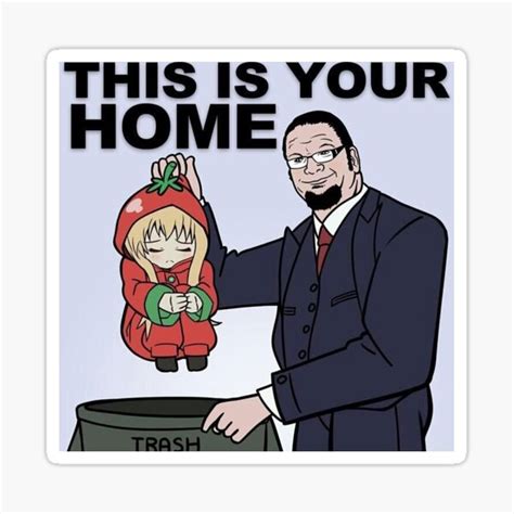 "Anime is trash" Sticker by Funnydankmemes | Redbubble