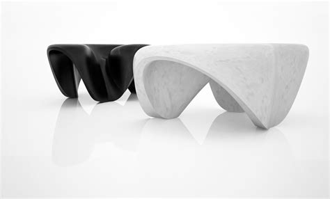 zaha hadid: mercuric marble tables for citco at salone del mobile 2013