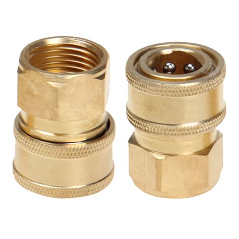 High Pressure Water Spray Connectors Garden Hose Quick Connector Heavy-duty Copper Hose Fittings ...