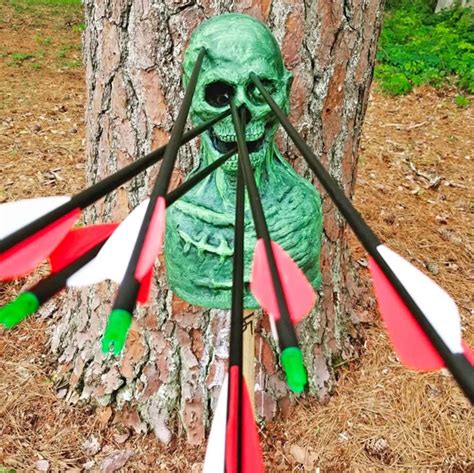 This Zombie Head Archery Target Is Perfect For Halloween Target Practice