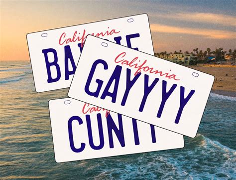 Custom California License Plate Sticker Personalizable - Etsy