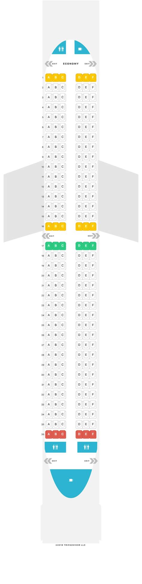 Starlux Airlines A321neo Seat Map