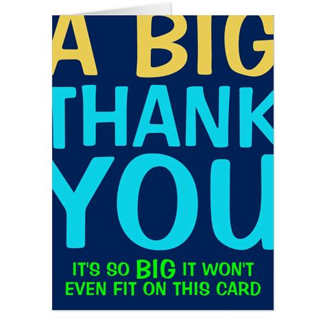 A Big Thank You Card | Zazzle