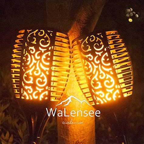 Walensee Super Large Size Solar Lights Outdoor Upgraded 43"(6 Pack) 96 LED Waterproof Flickering ...