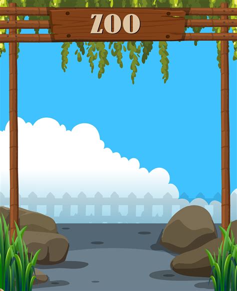 A beautiful zoo template 359507 Vector Art at Vecteezy