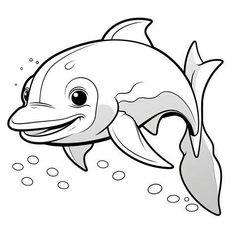 Fish Dolphin Coloring Pages,educational Coloring Worksheet, Learning ...