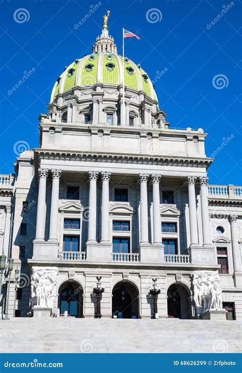 Pennsylvania State Capitol Building Stock Image - Image of pennsylvania ...