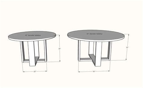 Round Modern Dining Table Base | Ana White