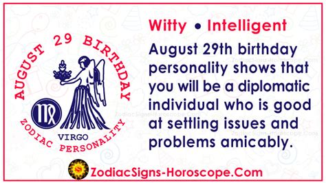 August 29 Zodiac (Virgo) Horoscope Birthday Personality and Lucky ...