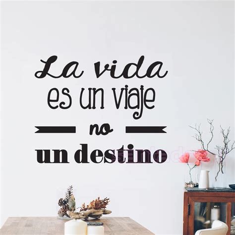 Vinyl Wall Stickers Spanish Quote Poster Letterings Wall Decals Wall Art Home Decor Wallpaper ...