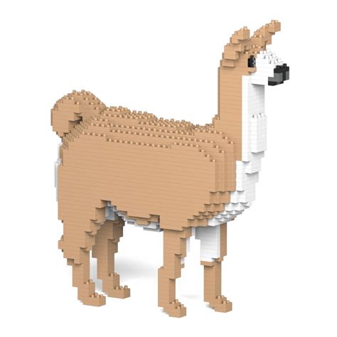 Jekca - Llama 01S - Lego - Sculpture - Construction - 4D - Brick Animals - Toys - Avvenice