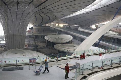 China touts engineering feats of new international airport