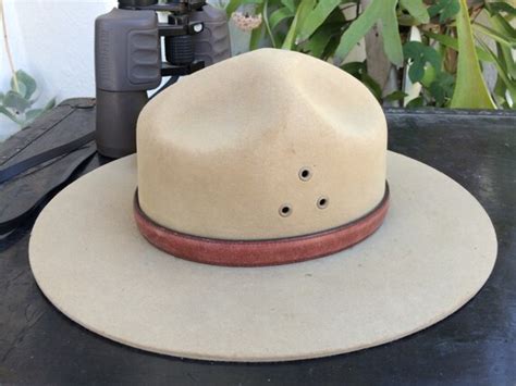 Vintage Park Ranger Hat California Forestry Uniform Hat Round