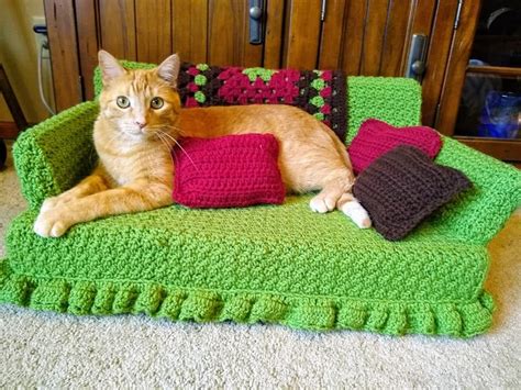 Kitty Couch for Your Loved and Pampered Pet New Adoption | Etsy in 2022 | Cat couch, Crochet cat ...