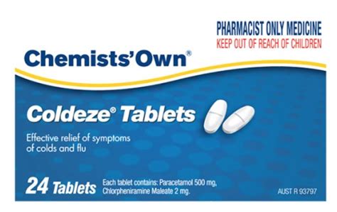 Buy Chemists Own Coldeze Tablets (Pack of 24) Online - eMedical