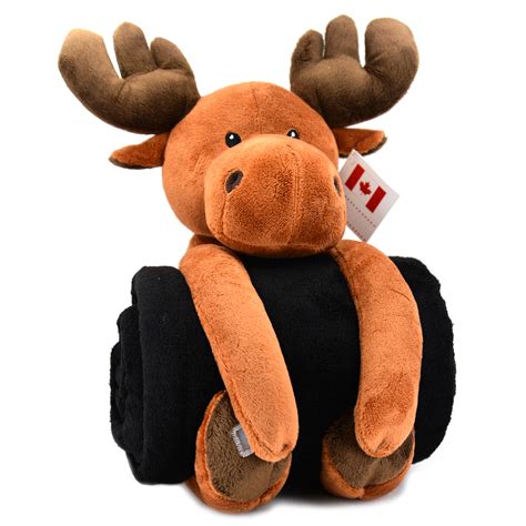 Moose Plush with Blanket