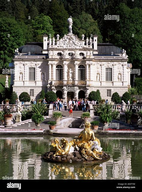 Linderhof Castle Bavaria Germany Europe Stock Photo - Alamy