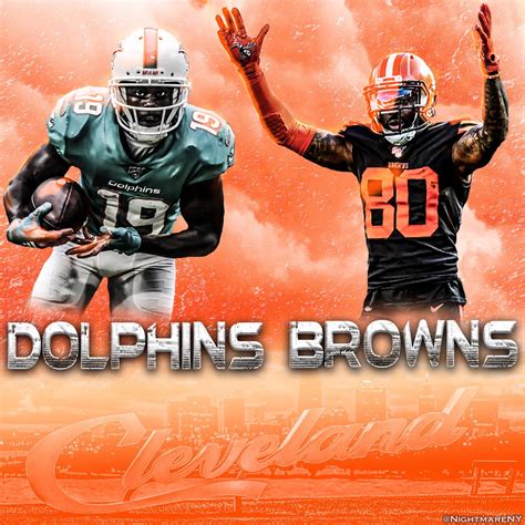 Dolphins VS Browns‬ - Design by @NightmareNY‬ : r/miamidolphins