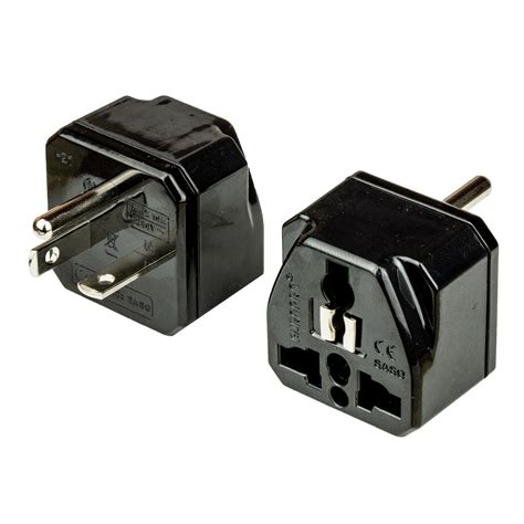 Adapter NEMA 6-20P to Universal 20A 250V BLACK