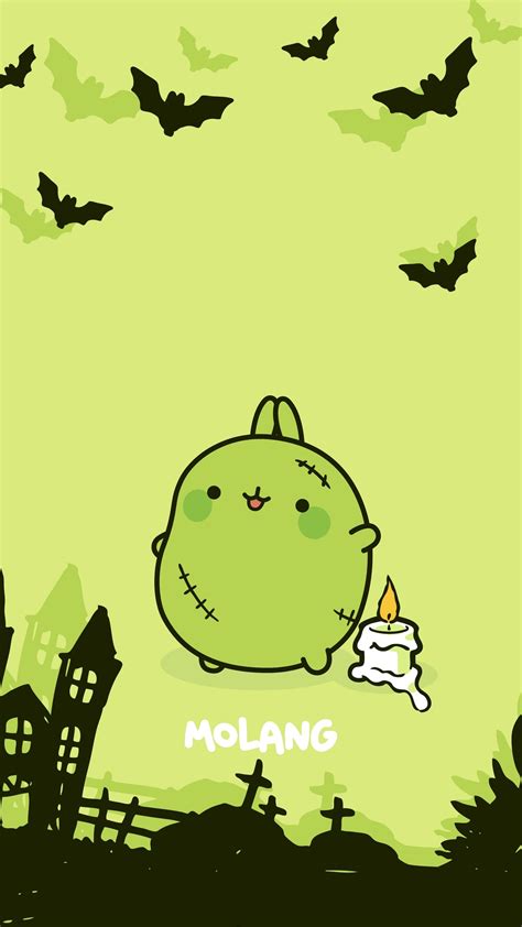 Molang Halloween Wallpapers: Frankenstein Wallpaper of Molang