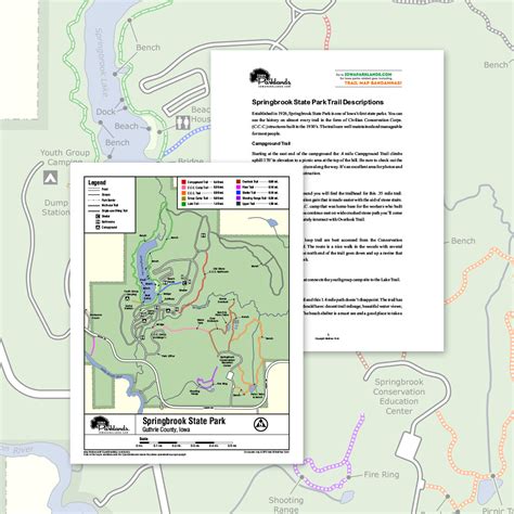 Springbrook State Park Trail Map Printable Download – Iowa Parklands