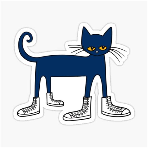 "Pete the Cat: I Love My White Shoes" Sticker for Sale by Ak1storE ...