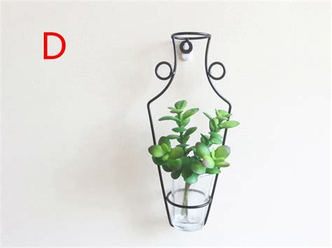 Decoration Iron Wire Flower Vase Modern Black Bent Wire and | Etsy