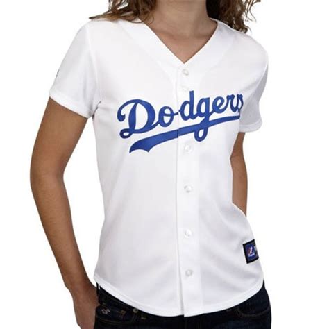 Majestic L.A. Dodgers Ladies White Replica Baseball Jersey | La dodgers baseball, Dodgers ...