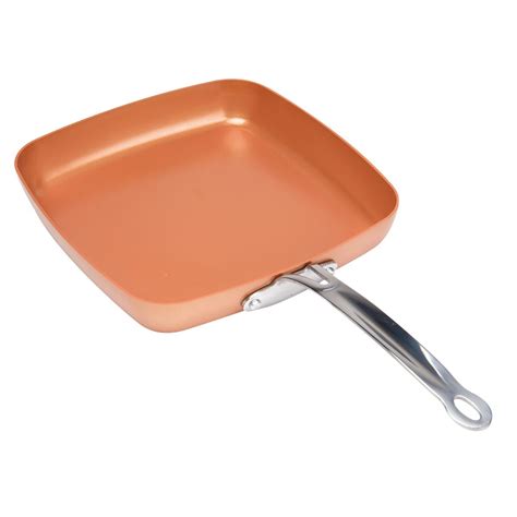 Original Copper Pan 9.5" Non-Stick Square Fry Pan | eBay