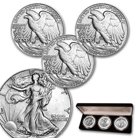 Walking Liberty Silver Half Dollar Mint Mark Set