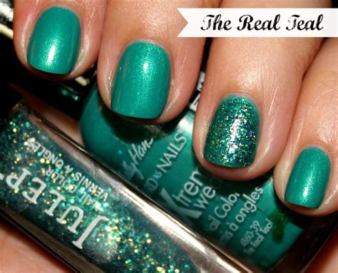 Nail Polish Of The Week - Sally Hansen The Real Teal and Julep Harper - myfindsonline.com