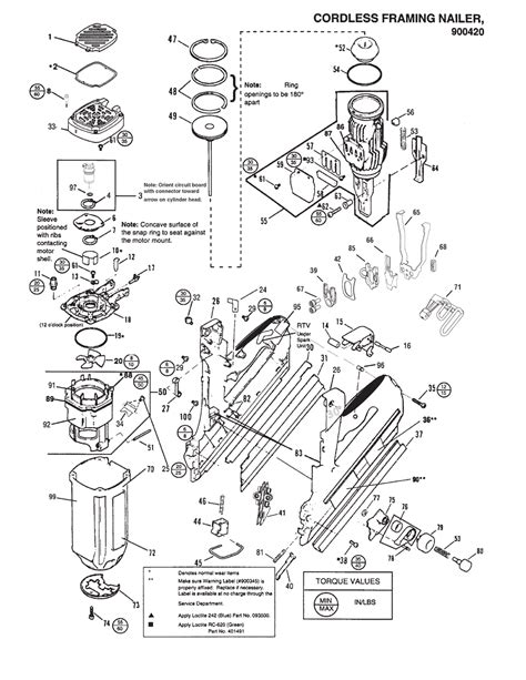 Paslode Framing Nailer Parts Schematic | Reviewmotors.co