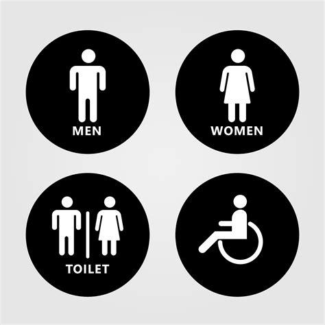 Toilet sign design. Vector Illustration. 20715742 Vector Art at Vecteezy