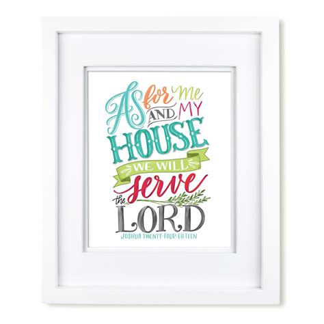 "As for Me and My House" [art print or canvas] | Scripture art, Bible ...