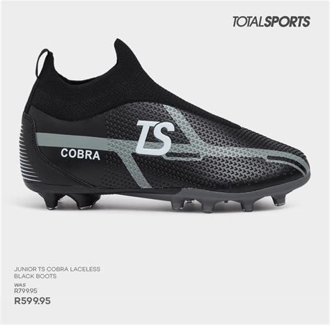 Junior ts cobra laceless black boots offer at Totalsports