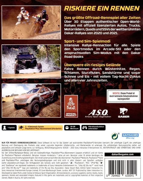 Dakar Desert Rally Box Shot for PlayStation 5 - GameFAQs