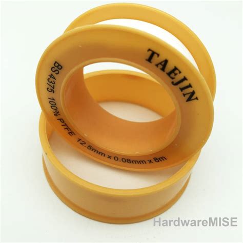 PTFE Thread Seal Tape BS4375 plumbing standard thickness 0.08mm