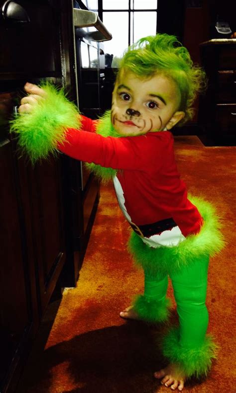 My Sweet Baby Grinch costume for my little girl minus the bad face ...