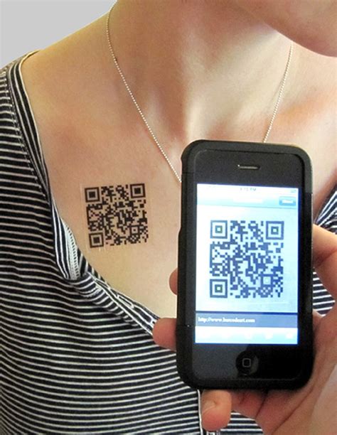 Scan Yourself: Geeky Barcode (QR Code) Tattoos | Bit Rebels