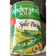 Andersen's Soup, Split Pea: Calories, Nutrition Analysis & More | Fooducate