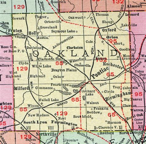 Oakland County Mi Map - Ohio Map