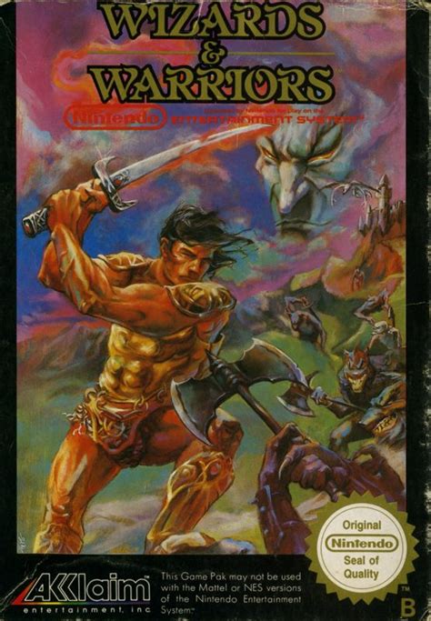 Wizards & Warriors (1987) NES box cover art - MobyGames