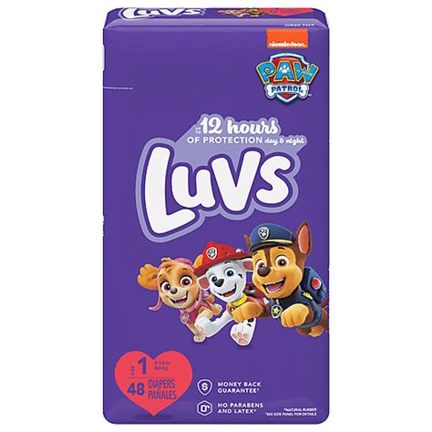 Luvs Diapers, Paw Patrol, 1 (8-14 lb), Jumbo Pack 48 ea | Northgate Market