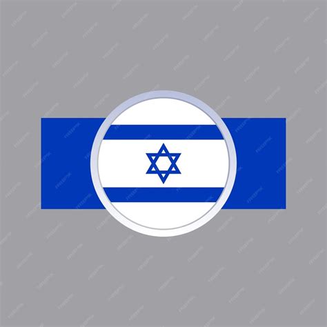 Premium Vector | Illustration of israel flag template