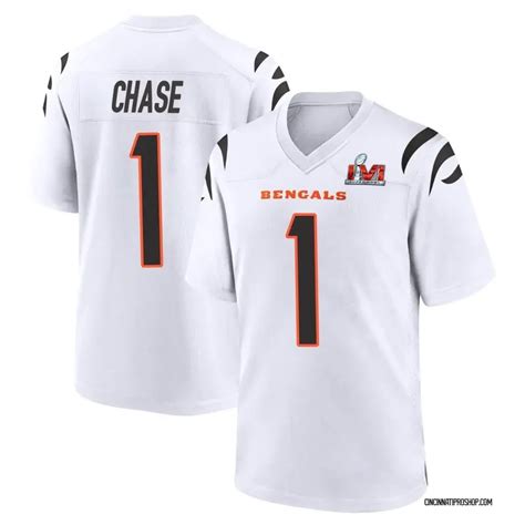 White Youth Ja'Marr Chase Cincinnati Bengals Game Super Bowl LVI Bound Jersey