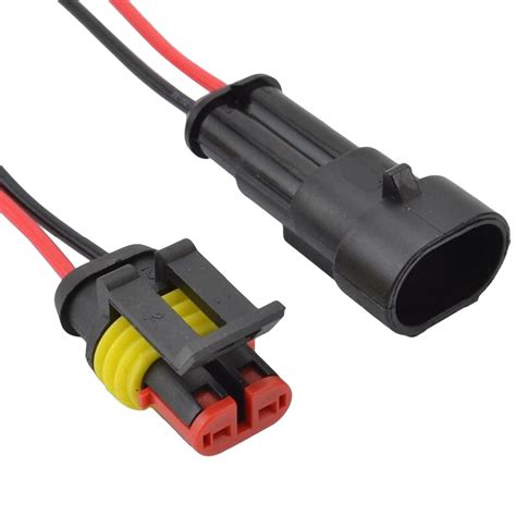 IP68 Waterproof 5A automotive/marine connectors with 10cm flyleads (1-6 pin) | CNC3D