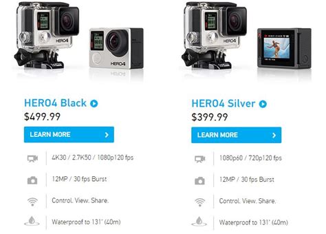 GoPro Hero 4 Black Serves up Double The Performance, Touch Screen, 4K ...