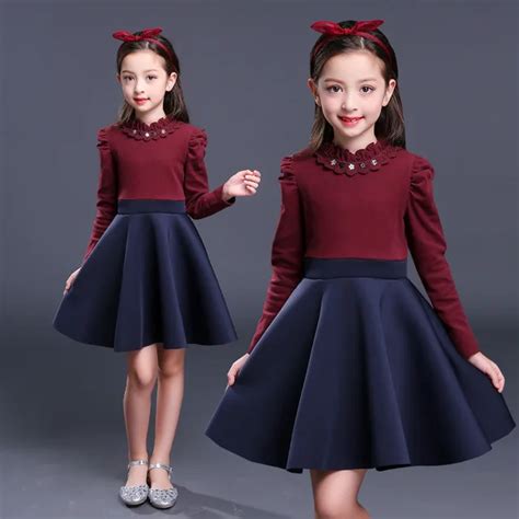 girls winter dress elegant kids baby girl dresses autumn 2018 children ...